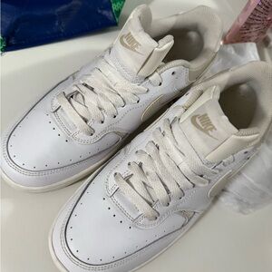 Nike Gamma Force White and Cream Sneakers